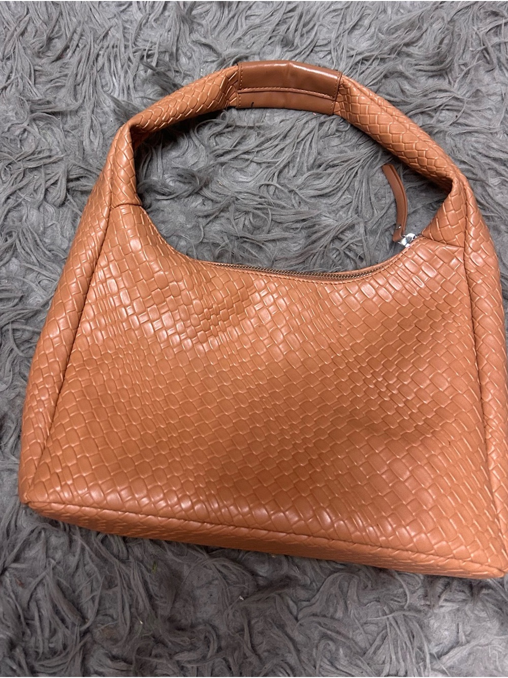 Bostonian Tan Woven Shoulder Hobo Bag